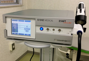 足底筋膜炎に対する衝撃波療法の手順