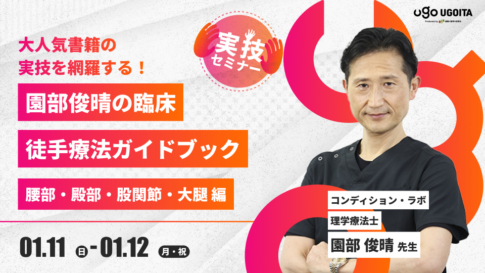 園部俊晴先生】園部俊晴の臨床 徒手療法ガイドブック 腰部・殿部